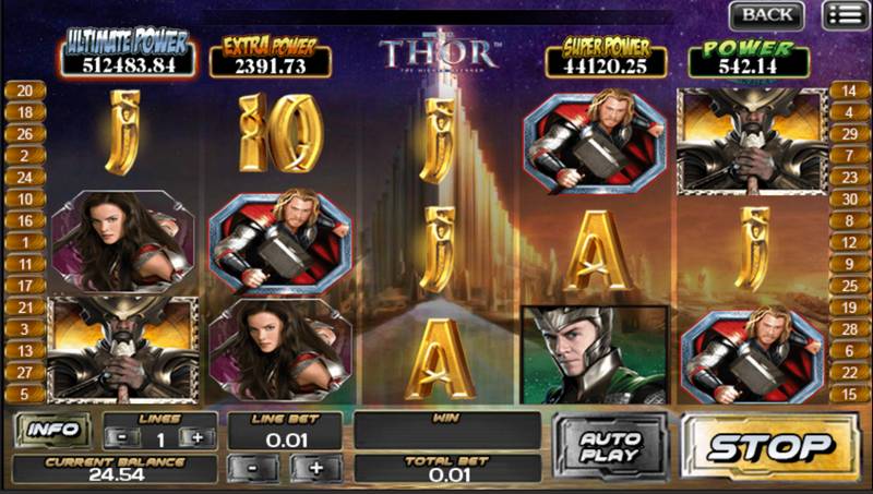 Thor mobile slot game