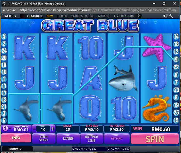 Great Blue Slot Machine