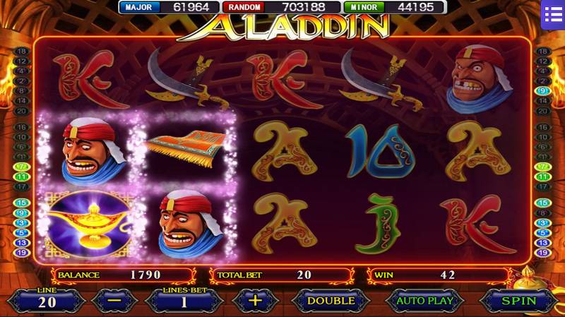 Game screenshot featuring bonus symbols
