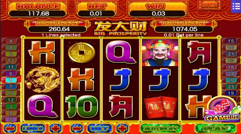 Big Prosperity Slot Game Graphic