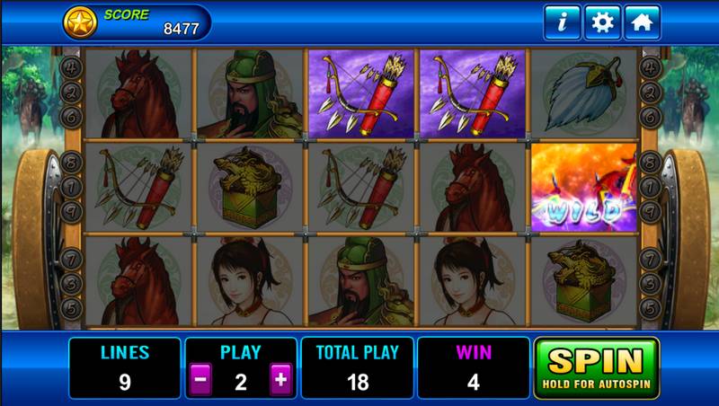 Three Kingdoms video slot machine 2