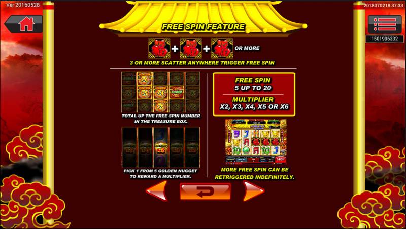 Fifth image of Dragon Gold slot game