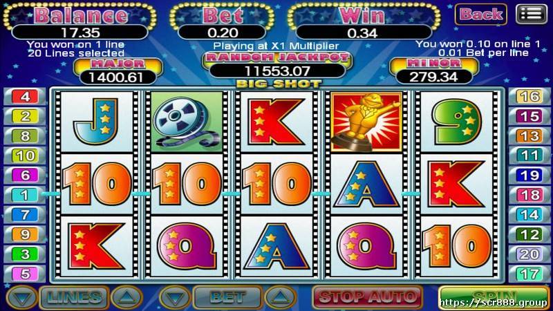 SCR888, Big Shot Slot Game, Jackpot, Online Casino, Gambling