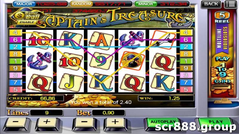 scr888 captain treasure slot