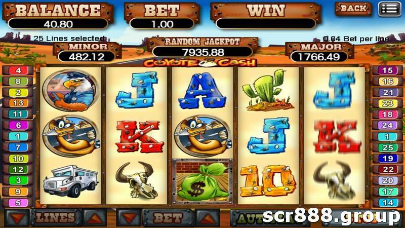 SCR888's (918Kiss) Coyote Cash Slot Game