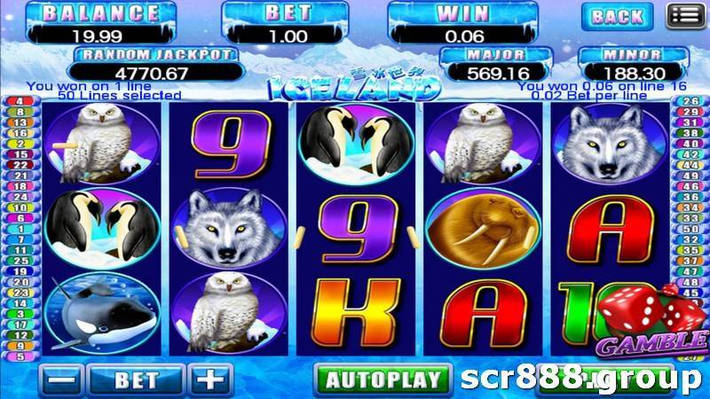 SCR888's Iceland slot game