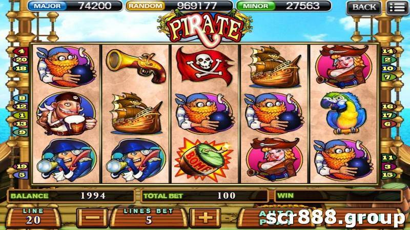 SCR888, Pirate Slot Machine, Online Casino, Gambling, Slots