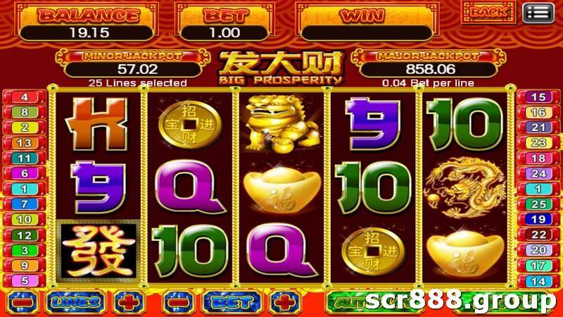 Red theme slot game