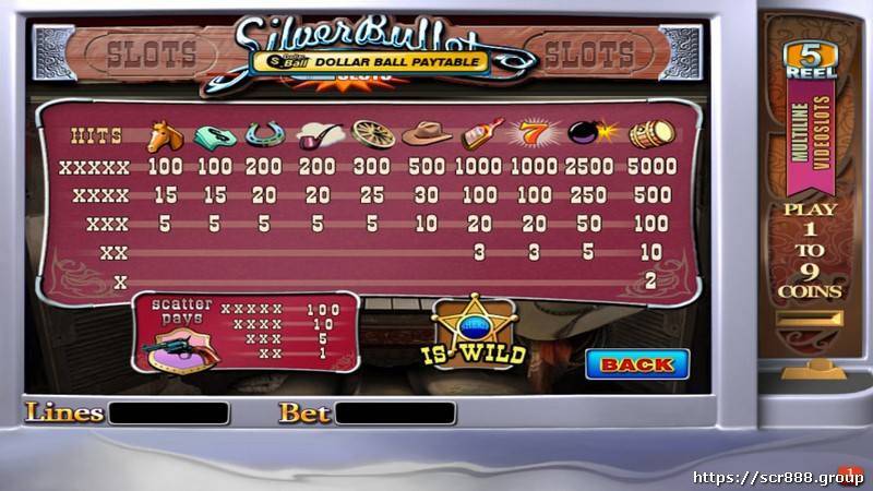 Silver Bullet slot game from SCR888